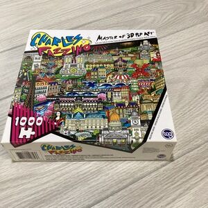 TCG 3D ART 1000 Pieces‎ 27" x 19" Fazzino Attractions of Paris *Factory Sealed*